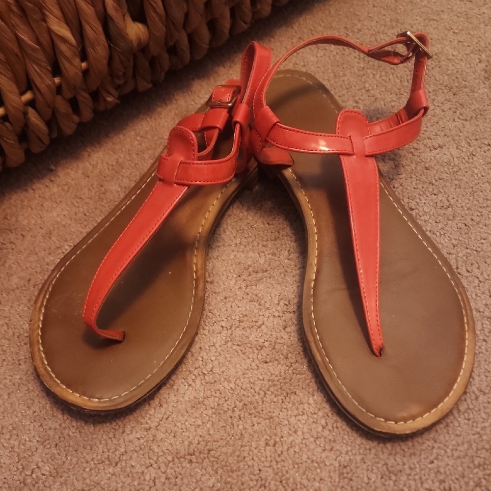Orange/Deep Coral Women's Sandals